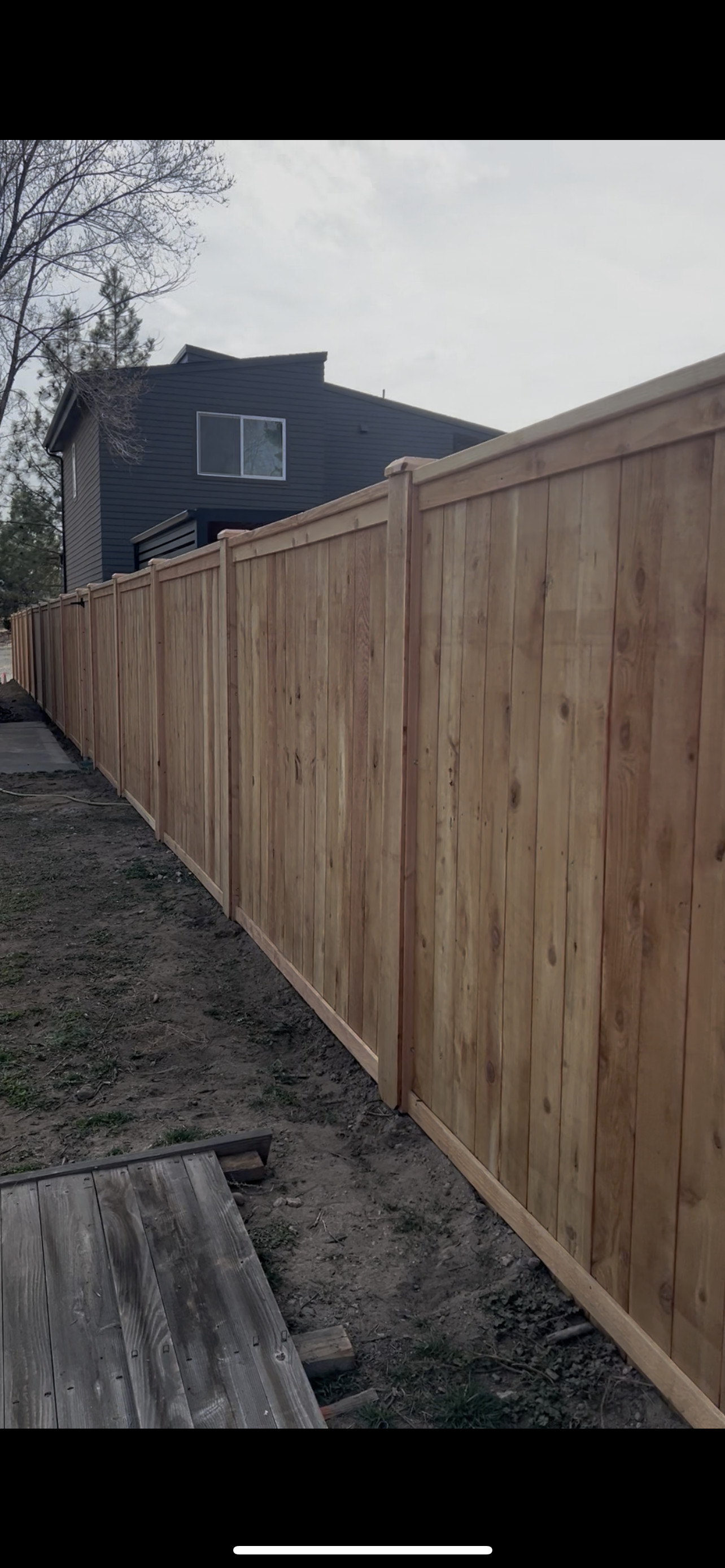 Demolition and removal of old fence